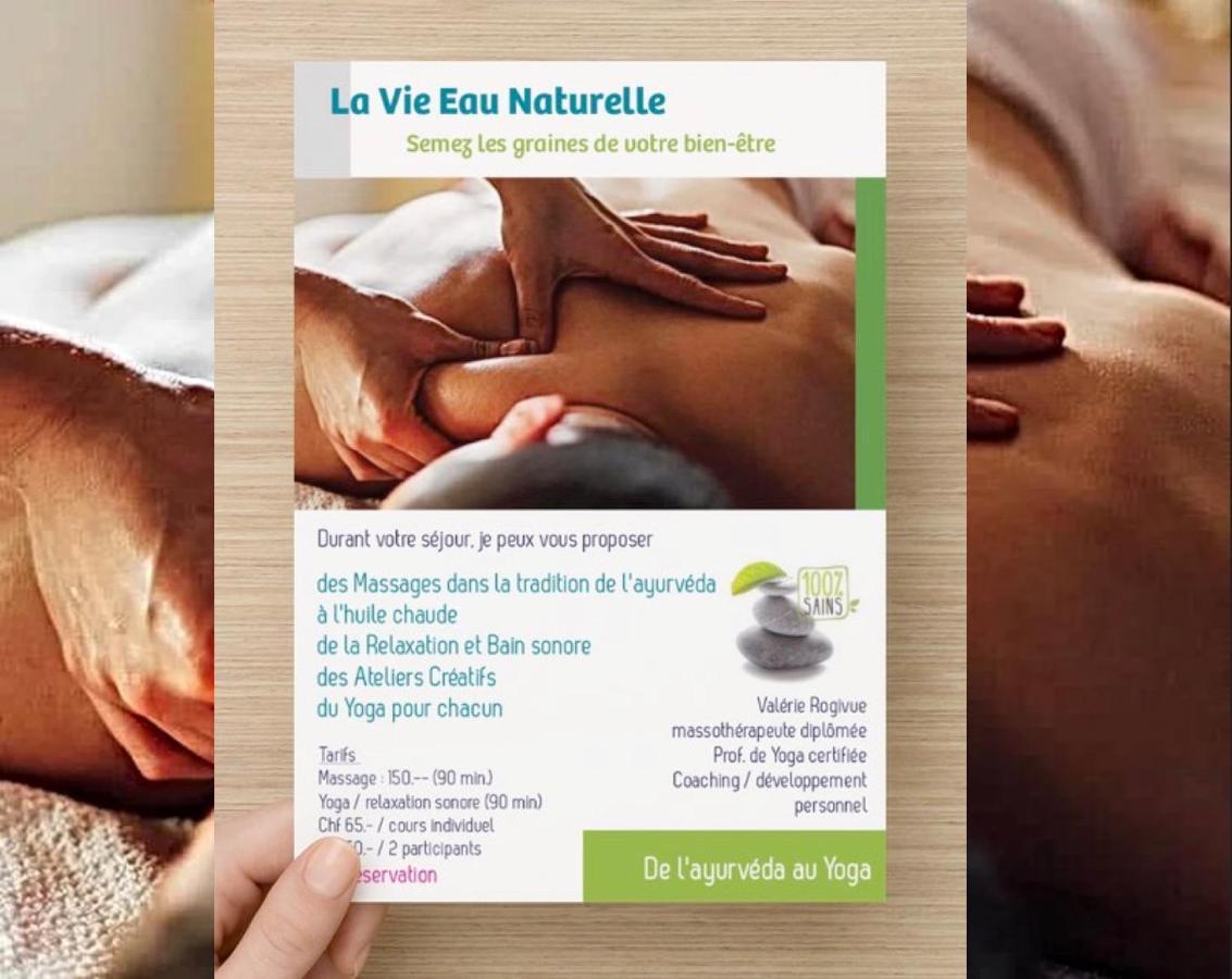 La Vie Eau Naturelle, Jolies Chambres Chez L'Habitant Et Repas Sur Demande Sembrancher Luaran gambar